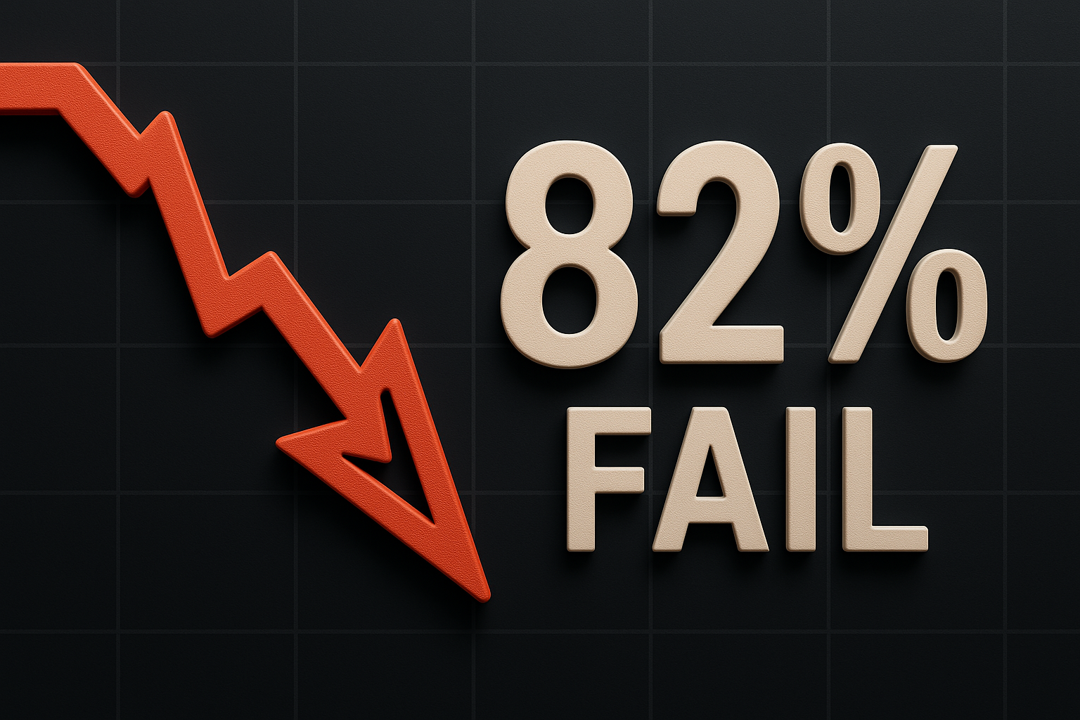 82% of startups fail